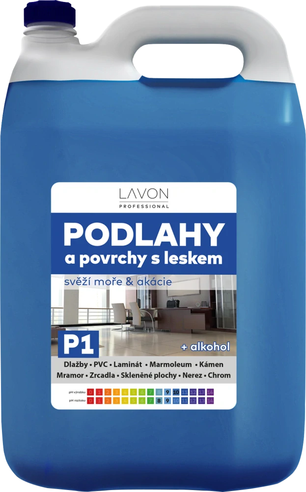 LAVON podlahy a povrchy s leskem modré 5 l