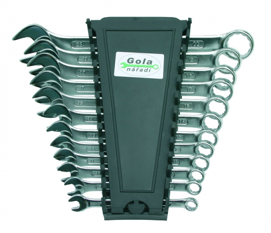 Gola sada OP klíčů DIN 3113 8-22, 12 dílů s plastovým držákem