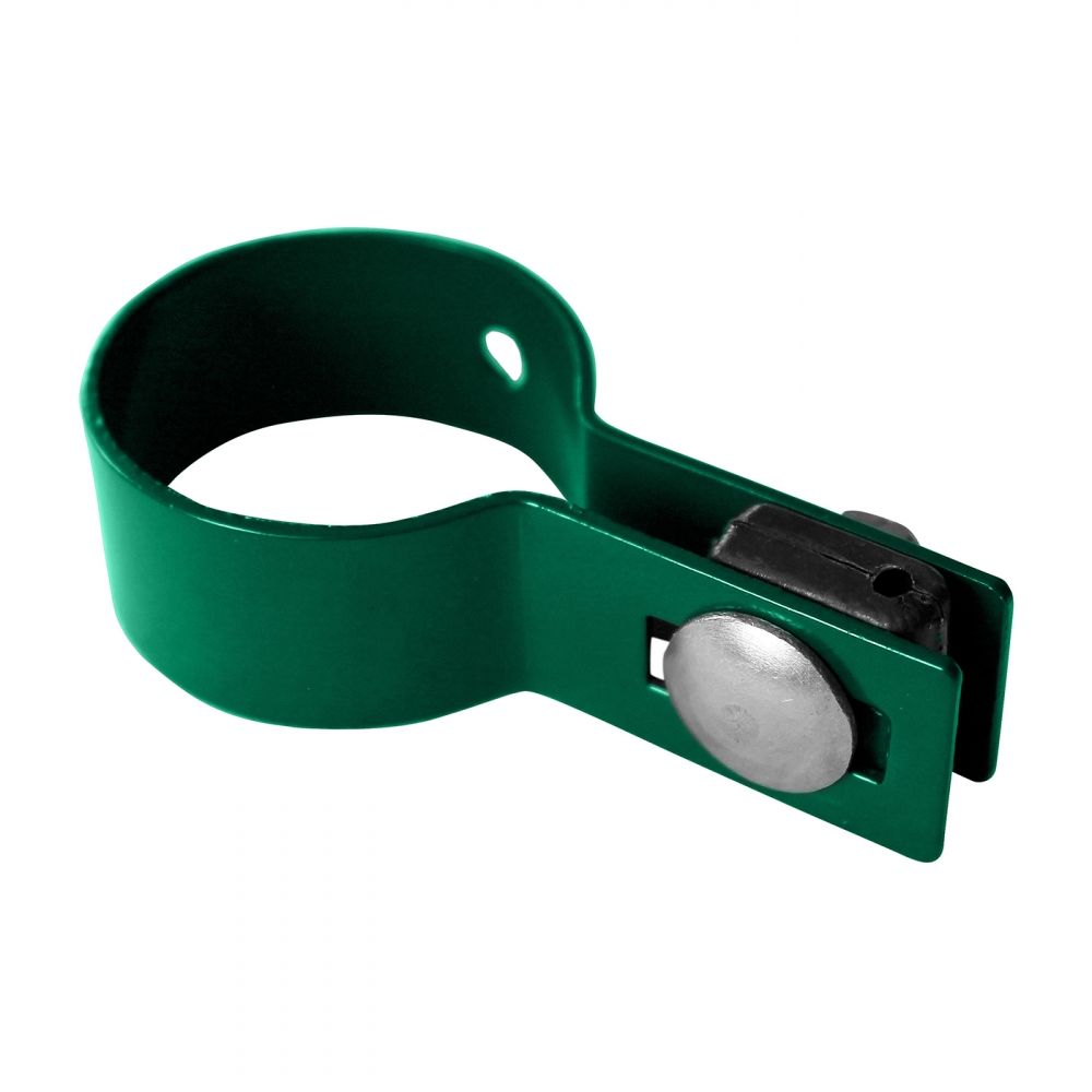 Objímka na panely koncová zelená pro sloupek pr. 48 mm
