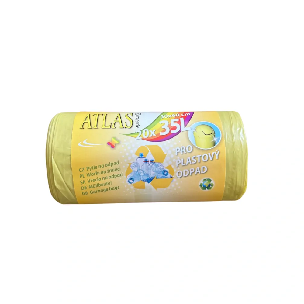 Pytle na odpad plast 2889 35 l žluté, 50 x 60 cm