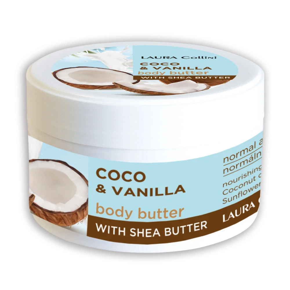 Laura Collini tělové máslo Coco a Vanilla 250 ml