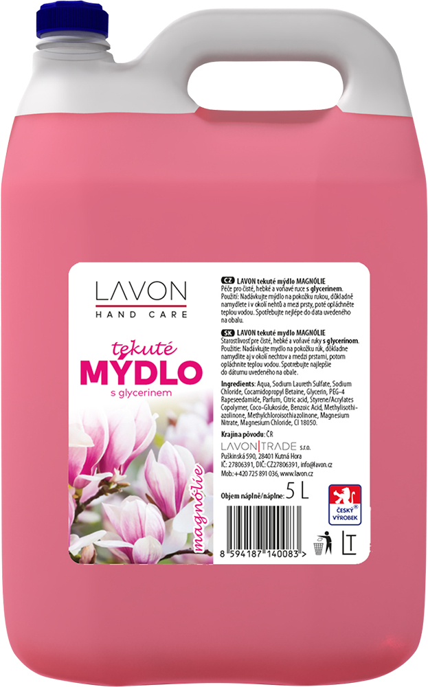 Lavonea tekuté mýdlo magnólie 5 l