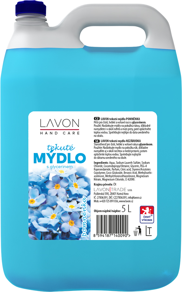 Lavonea tekuté mýdlo pomněnka 5 l