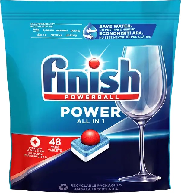 Finish Power All in 1 MAX tablety do myčky Regular 48 ks