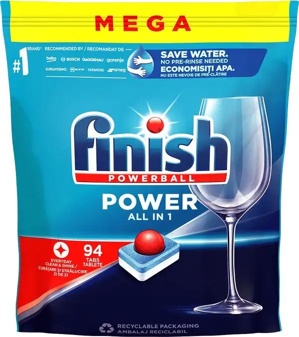 Finish Power All in 1 tablety do myčky nádobí Regular 94 ks