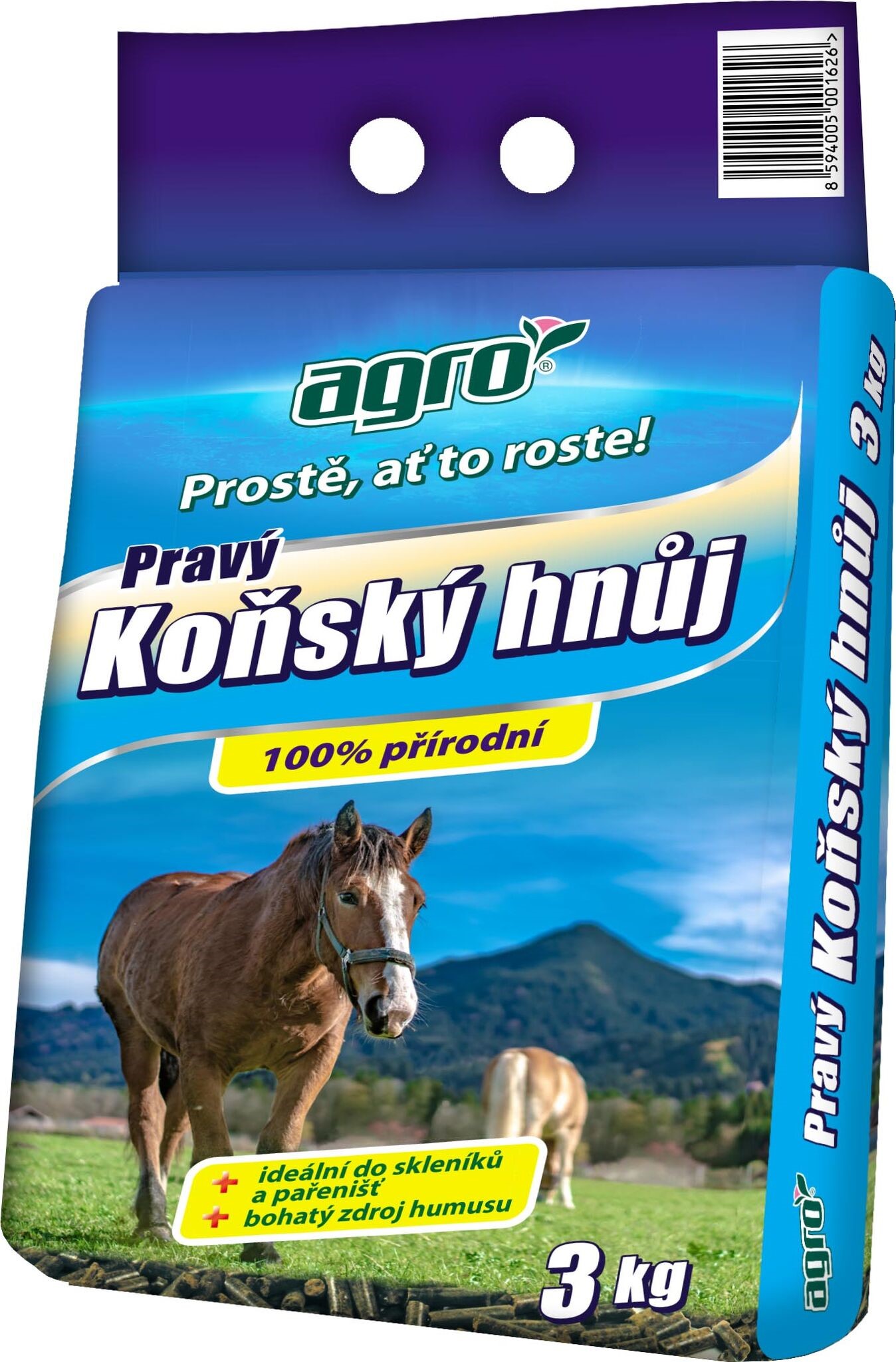 AGRO Koňský hnůj 3 kg 