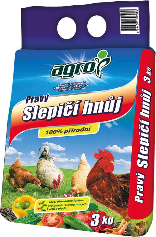 AGRO Slepičí hnůj 3 kg