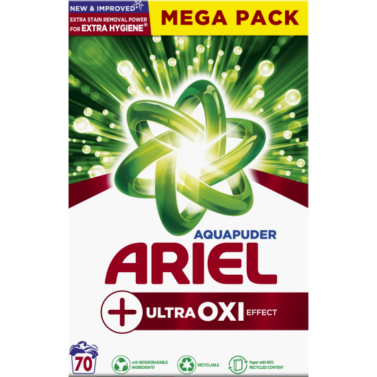Ariel prací prášek Ultra Oxi Effect 70PD