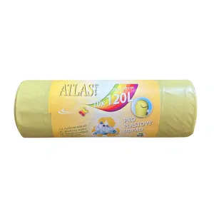 Pytle na odpad plast 2926 120 l žlutý, 70 x 110 cm