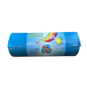 Pytle na odpad papír 2933 240 l modré, 90 x 140 cm