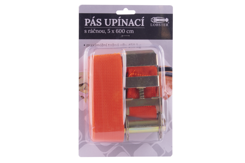Pás upínací s ráčnou 50 mm, L - 6 m, max. 450 kg