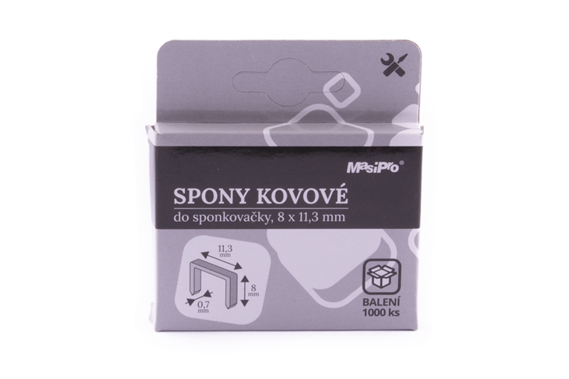 Spony do sponkovačky 8 mm