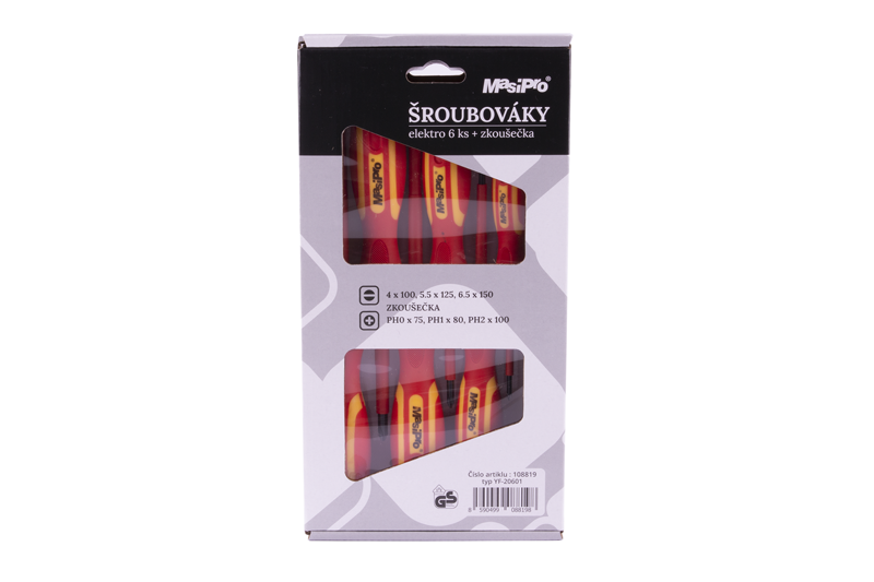 Šroubováky MasiPro elektro, 7 dílů