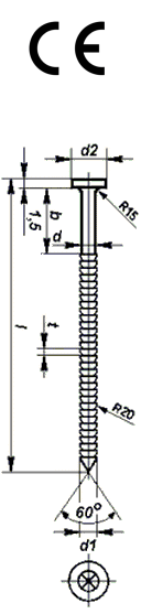 Hřebík konvexní 3,1 x 50 mm
