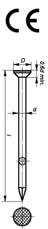 Hřebík stavební 6,3 x 180 mm