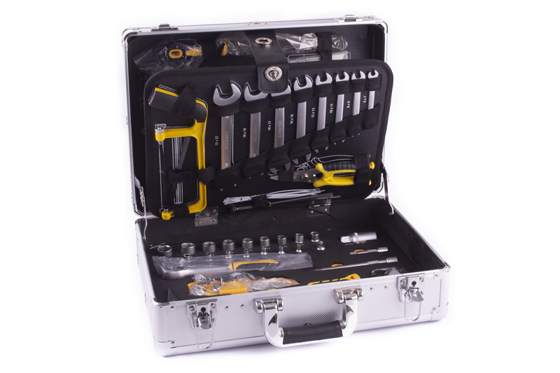 Kufr hliníkový s nářadím, 109 ks