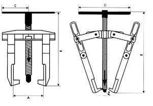 Stahovák dvouramenný DS 3