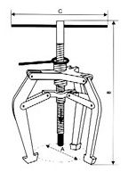 Stahovák tříramenný MS 1