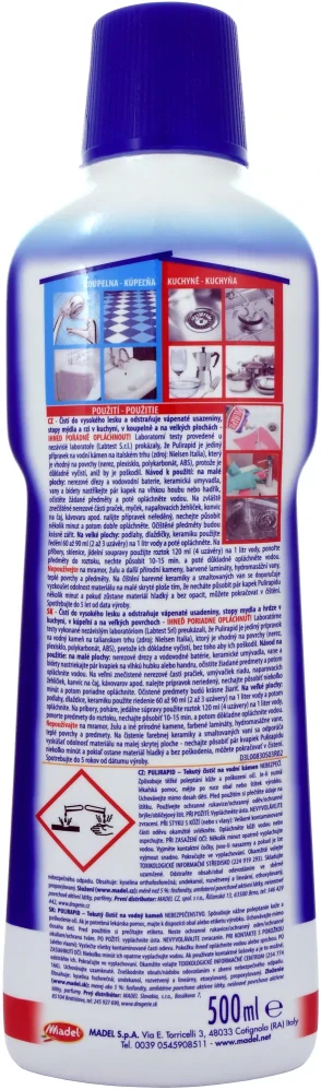 PULIRAPID CLASSICO na rez a vodní kámen 500 ml