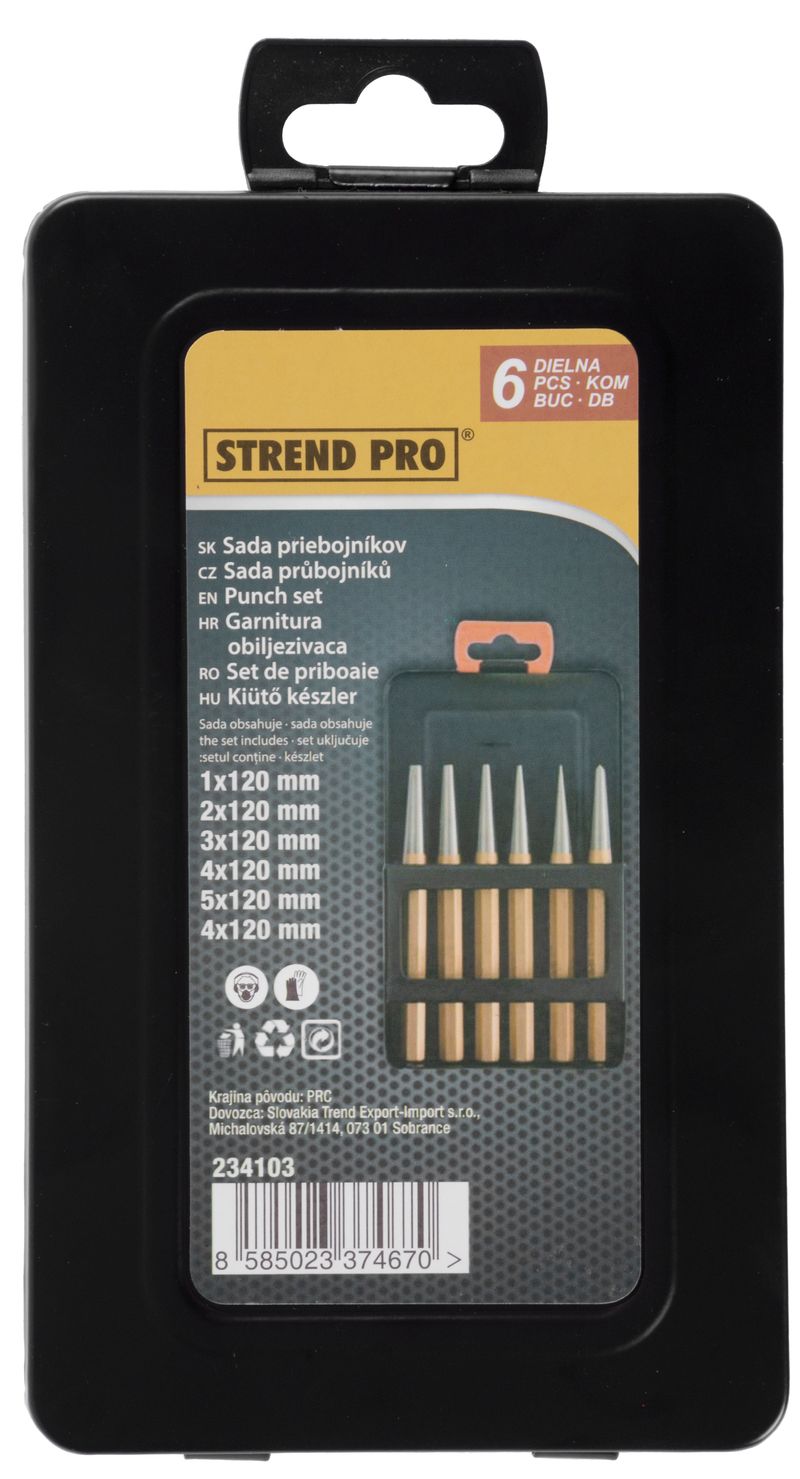 Průbojníky sada GP006D14 6 dílů