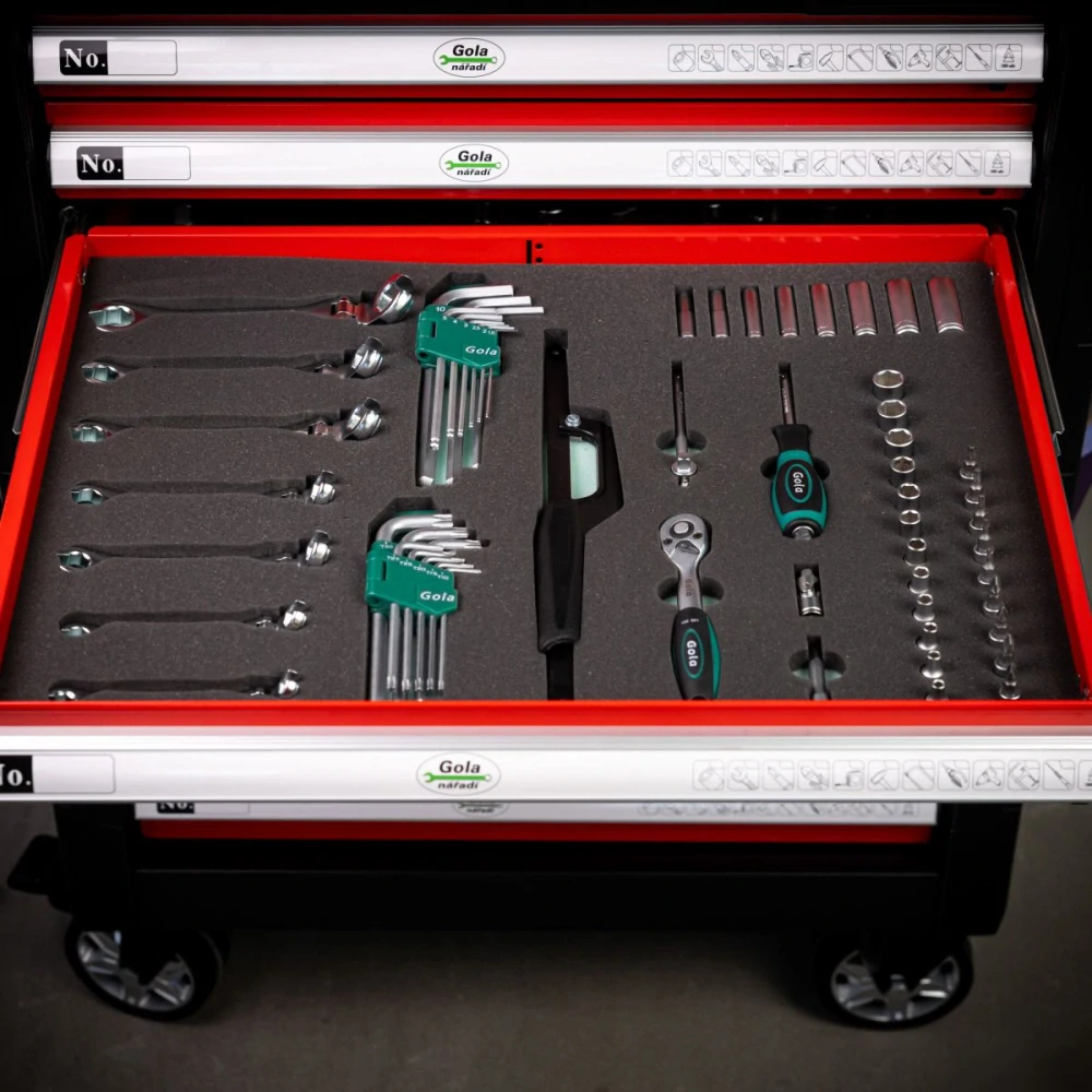 Gola servisní vozík s výbavou 177 dílů