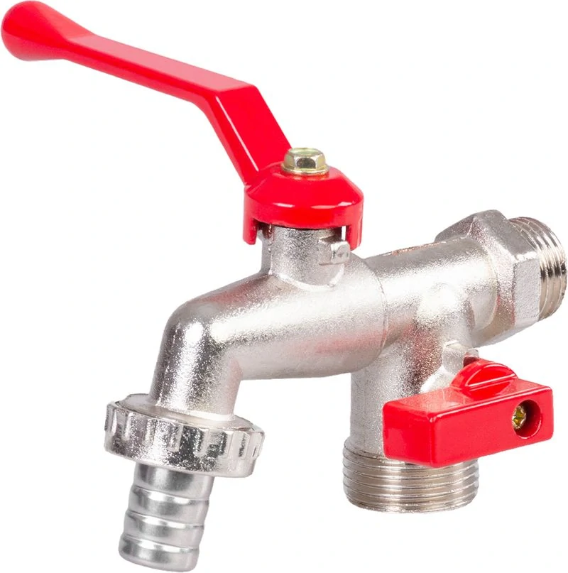 Ventil zahradní dvojitý 3/4"-3/4"-1/2"