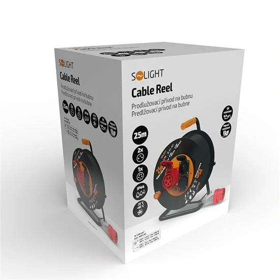 Prodlužovací přívod na bubnu IP44 venkovní,400V + 230V, 25 m