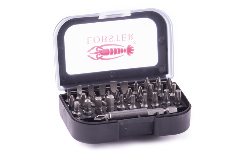 Bity sada 25mm/32ks vč. nástavce