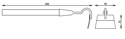 Motyka okopávačka vysoká s násadou