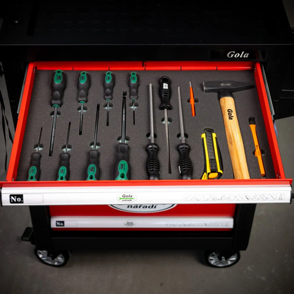 Gola servisní vozík s výbavou 177 dílů