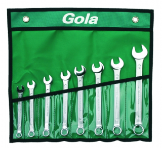 Gola sada OP klíčů DIN 3113 8-17, 8 dílů