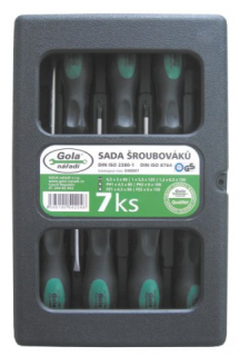 Gola sada šroubováků PL+PH+PZ, 7 dílů