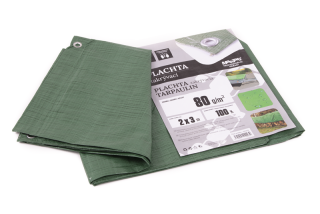 Plachta zakrývací zelená 2 x 3 m, 80 g/m2