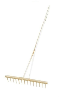 Hrábě dřevěné komplet s dřevěnými kolíky