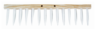 Hřeben na dřevěné hrábě s UH kolíky, 14 hrotů