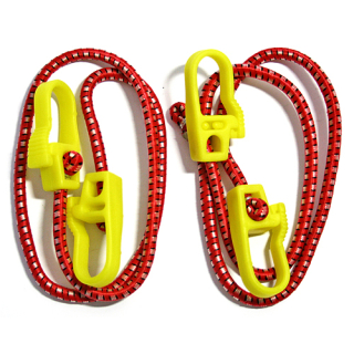Upínací guma s PVC karabinou 8 mm/100 cm, 2 ks