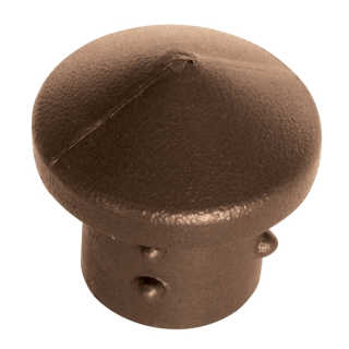 Krytka sloupku PVC hnědá 6/4"