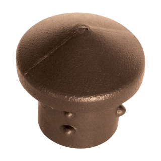 Krytka sloupku PVC hnědá 2"