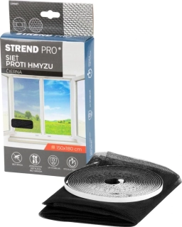 Síť proti hmyzu lepící černá 150 x 180 