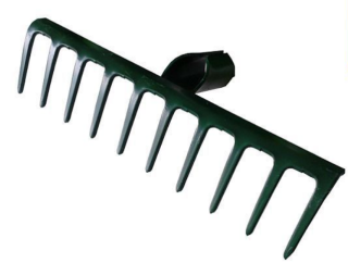 Hrábě 10 zubů, bez násady