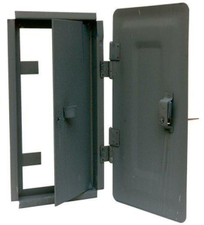 Dvířka komínová šedá