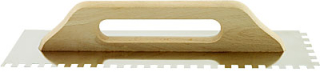 Hladítko 525/2/10 nerez se zuby 480 x 130 mm