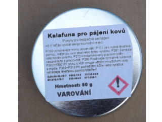 Kalafuna pro pájení kovu