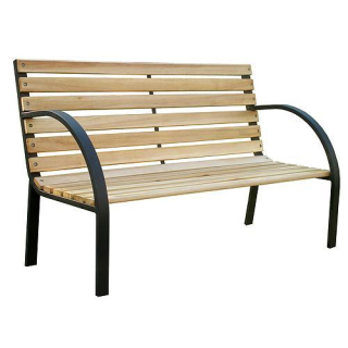 Lavička zahradní EVERILD, 125 x 55 x 75 cm