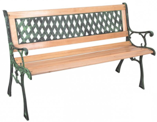 Lavička zahradní GODIVA, 122 x 54 x 73 cm