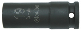 Gola hlavice 1/2" průmyslová prodloužená 19 mm