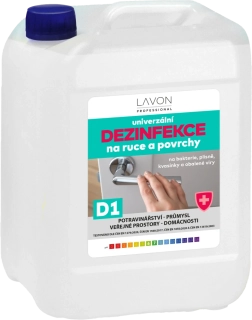 LAVON univerzální dezinfekce na ruce a povrchy D1 5 l