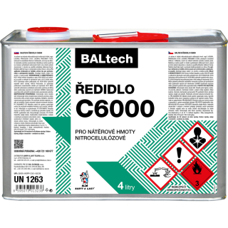 Ředidlo C6000 pro nátěrové hmoty nitrocelulózové 4 l