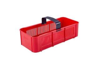 Košík na jahody PVC červený