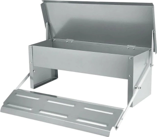 Krmítko pro slepice automat nášlapné pozinkované 5 kg
